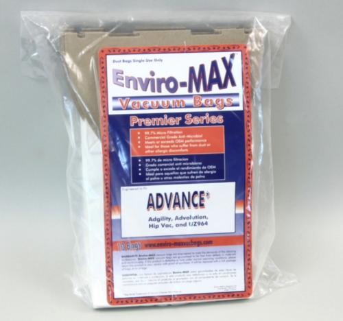 1406554010CF - VACUUM BAGS, 50+ CASES(EA), ADVANCE, AMERICAN LINCOLN, CLARKE, KENT, VIPER