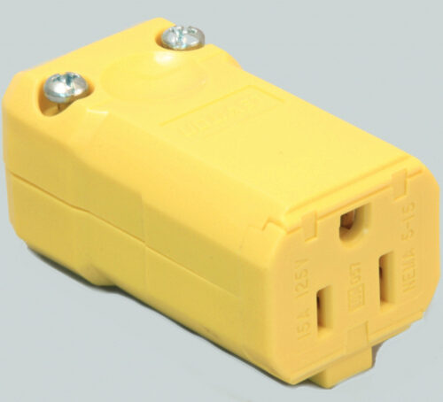 806072 - Receptacle, Yellow 115V, Mvp