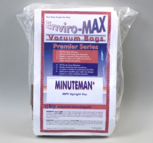 370202PKG - VACUUM BAGS, PACK OF 10, MINUTEMAN INTERNATIONAL
