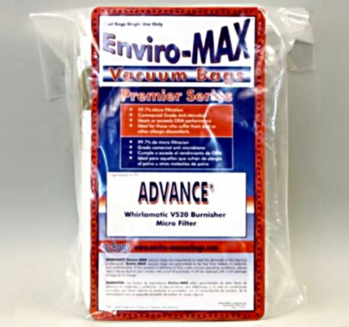 56391185 - Vacuum Bags, Pack Of 10, Advance, American Lincoln, Clarke, Kent, Viper