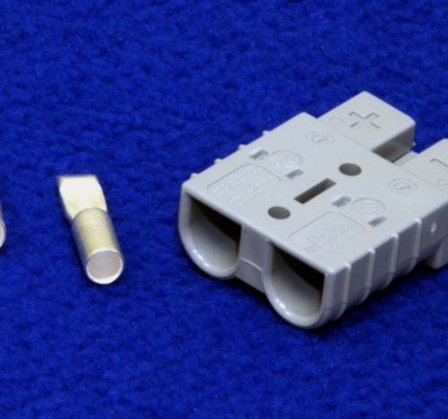 130155 - Connector, 50A Gray, W/ 6 Gauge Contacts, Tennant